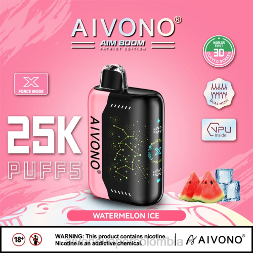 Aivono AIM BOOM 25000 hielo de sandia 48P8353 - Aivono Puffs