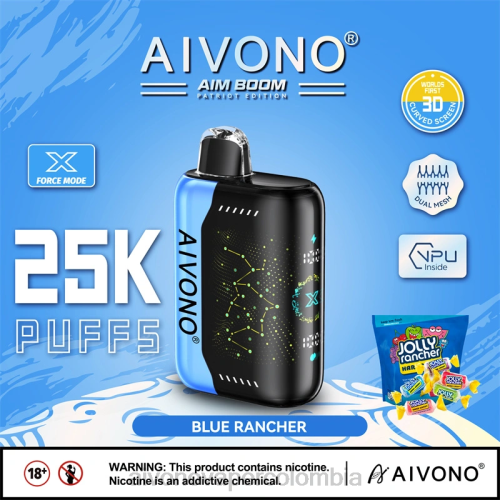 Aivono AIM BOOM 25000 ranchero azul 48P8344 - Aivono Puffs Colombia