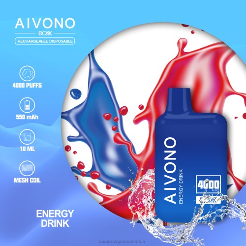 Aivono AIM BOXX 4000 bebida energética 48P8225 - Vaper Aivono Colombia