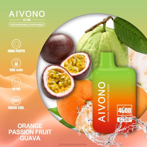 Aivono AIM BOXX 4000 guayaba naranja y maracuyá 48P8212 - Aivono Colombia
