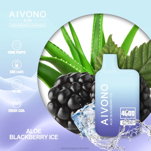 Aivono AIM BOXX 4000 hielo actual de aloe 48P8228 - Aivono Puffs