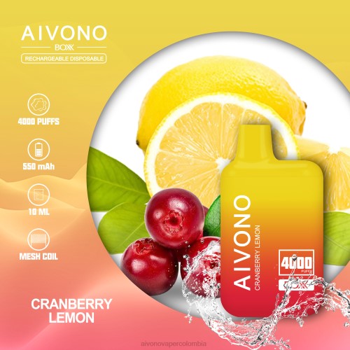 Aivono AIM BOXX 4000 limón arándano 48P8218 - Aivono Puffs