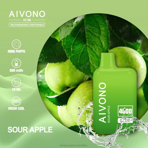 Aivono AIM BOXX 4000 manzana agria 48P8220 - Vaper Aivono Colombia