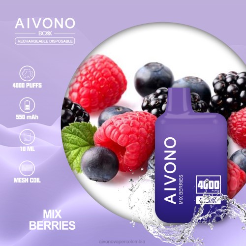 Aivono AIM BOXX 4000 mezclar bayas 48P8215 - Vaper Aivono Colombia