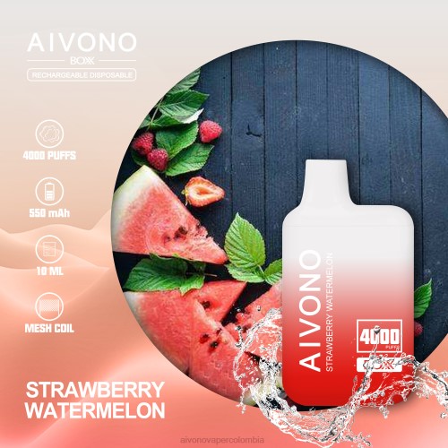 Aivono AIM BOXX 4000 sandia fresa 48P8214 - Aivono Puffs Colombia