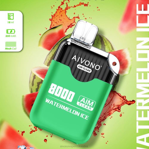 Aivono AIM CLEAR 8000 hielo de sandia 48P8204 - Aivono Puffs Colombia