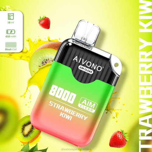 Aivono AIM CLEAR 8000 kiwi fresa 48P8210 - Vaper Aivono Colombia