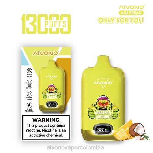 Aivono AIM FREAK 13000 coco piña 48P8248 - Aivono Puffs