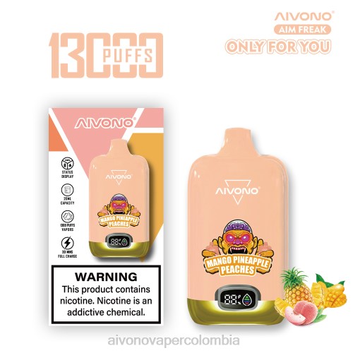 Aivono AIM FREAK 13000 duraznos mango piña 48P8250 - Vaper Aivono Colombia