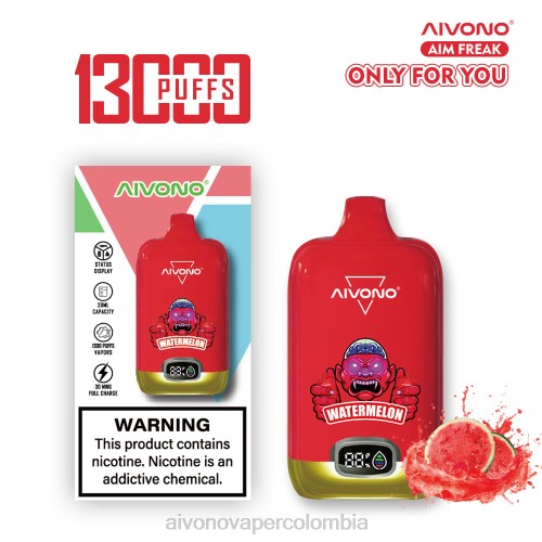 Aivono AIM FREAK 13000 sandía 48P8244 - Aivono Puffs Colombia