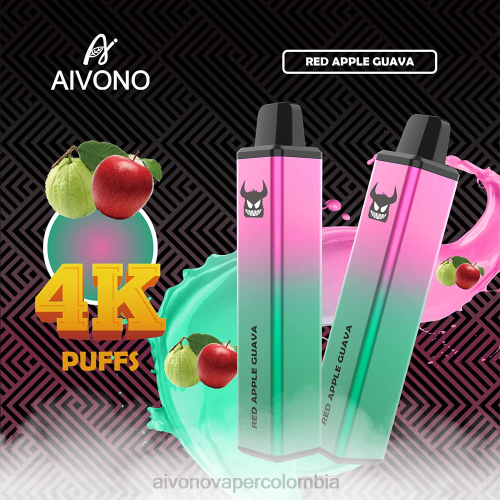 Aivono AIM FREAK 4000 guayaba manzana roja 48P8257 - Aivono Colombia