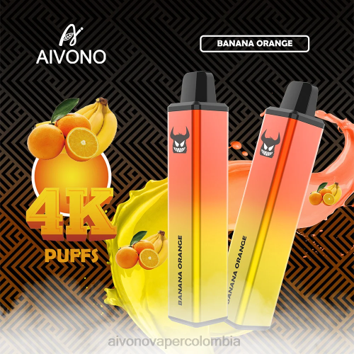 Aivono AIM FREAK 4000 plátano naranja 48P8258 - Aivono Puffs