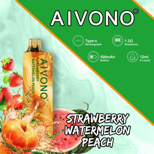Aivono AIM GUN 7000 fresa sandia durazno 48P8108 - Aivono Puffs