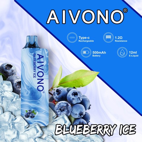 Aivono AIM GUN 7000 hielo de arándanos 48P8104 - Aivono Puffs Colombia