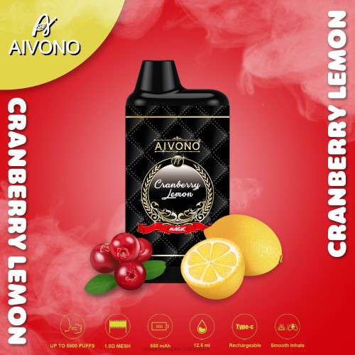 Aivono AIM MAGIC cigarrillo de caja de 5800 bocas limón arándano 48P889 - Aivono Puffs Colombia