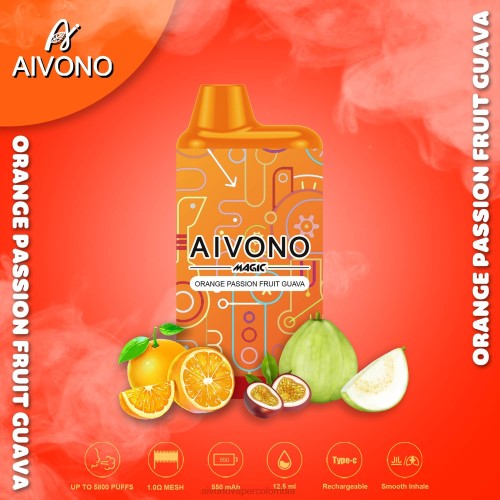 Aivono AIM MAGIC cigarrillo de caja de 5800 bocas naranja maracuyá guayaba 48P890 - Vaper Aivono Colombia