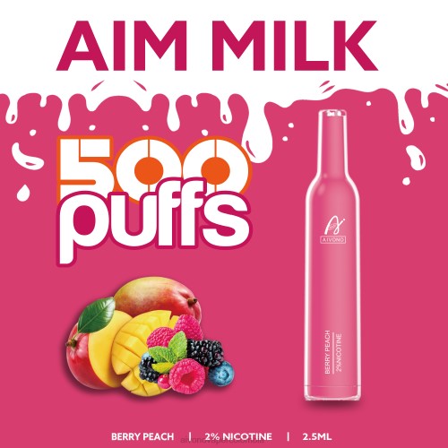 Aivono AIM MILK 500 melocotón de baya 48P8273 - Aivono Puffs