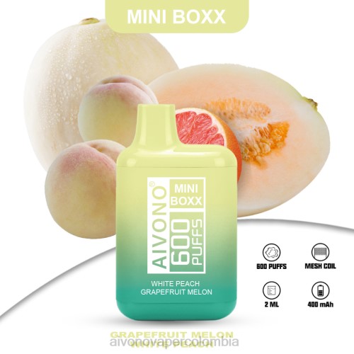 Aivono AIM MINI BOXX 600 melón melocotón blanco pomelo 48P8241 - Aivono Vaper Colombia
