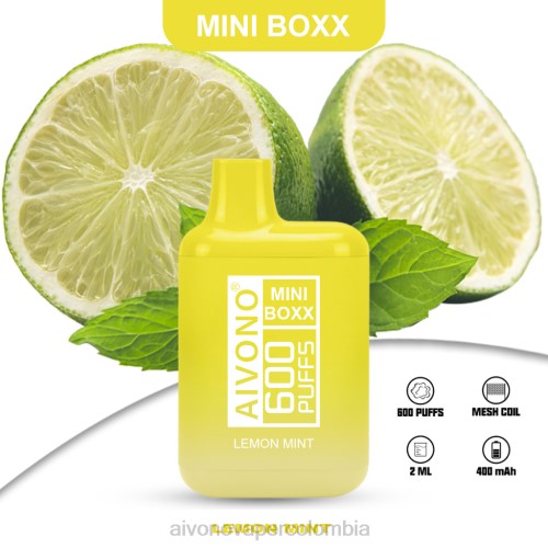 Aivono AIM MINI BOXX 600 menta limon 48P8233 - Aivono Puffs