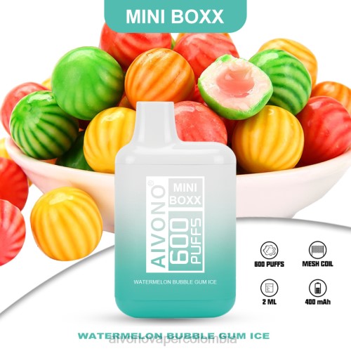 Aivono AIM MINI BOXX 600 sandía chicle hielo 48P8235 - Vaper Aivono Colombia