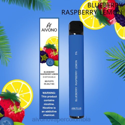 Aivono AIM PLUS 800 arándano frambuesa limón 48P8173 - Aivono Puffs