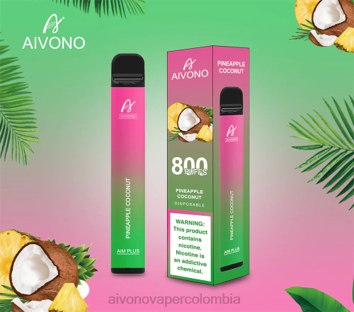 Aivono AIM PLUS 800 coco piña 48P8200 - Vaper Aivono Colombia