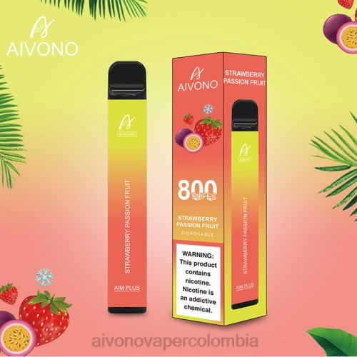 Aivono AIM PLUS 800 fruta de la pasión fresa 48P8195 - Vaper Aivono Colombia