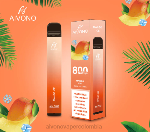Aivono AIM PLUS 800 hielo de mango 48P8184 - Aivono Puffs Colombia