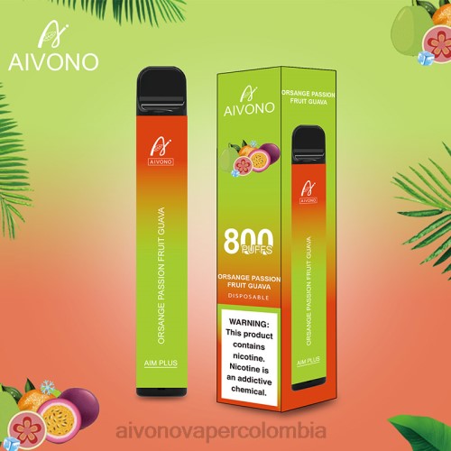 Aivono AIM PLUS 800 naranja maracuyá guayaba 48P8189 - Aivono Puffs Colombia