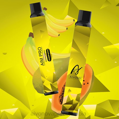 Aivono AIM PRO 1500 plátano papaya 48P8169 - Aivono Puffs Colombia