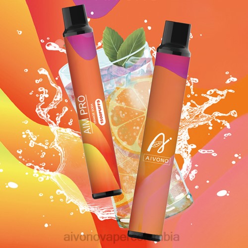 Aivono AIM PRO 1500 refresco de naranja 48P8165 - Vaper Aivono Colombia