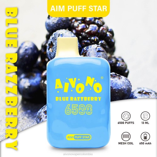 Aivono AIM PUFF STAR 6500 frambuesa azul 48P8292 - Aivono Colombia