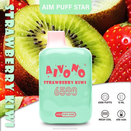 Aivono AIM PUFF STAR 6500 kiwi fresa 48P8294 - Aivono Puffs Colombia