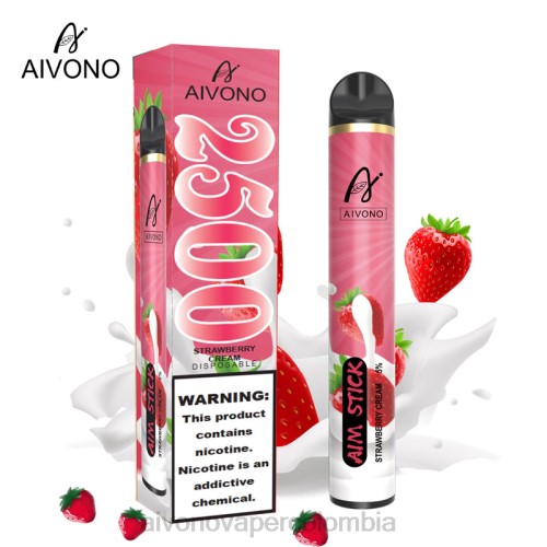 Aivono AIM STICK 2500 crema de fresa 48P8155 - Vaper Aivono Colombia