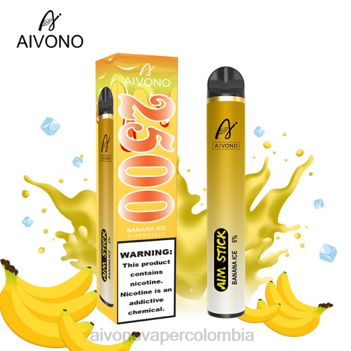 Aivono AIM STICK 2500 hielo de plátano 48P8151 - Aivono Vaper Colombia