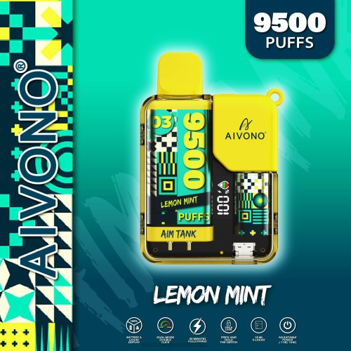 Aivono AIM TANK 9500 menta limon 48P835 - Vaper Aivono Colombia