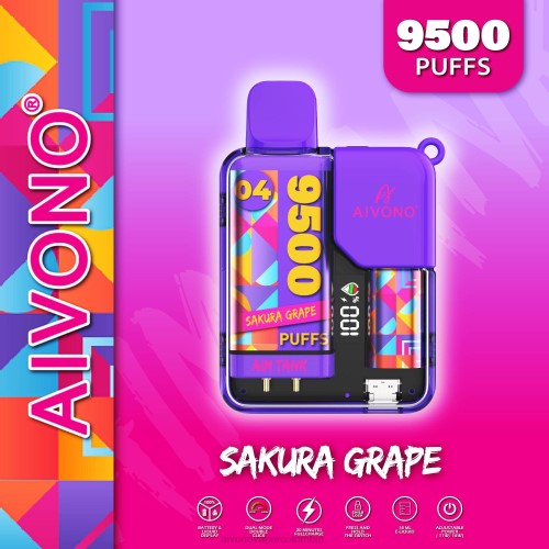Aivono AIM TANK 9500 uva sakura 48P836 - Aivono Vaper Colombia