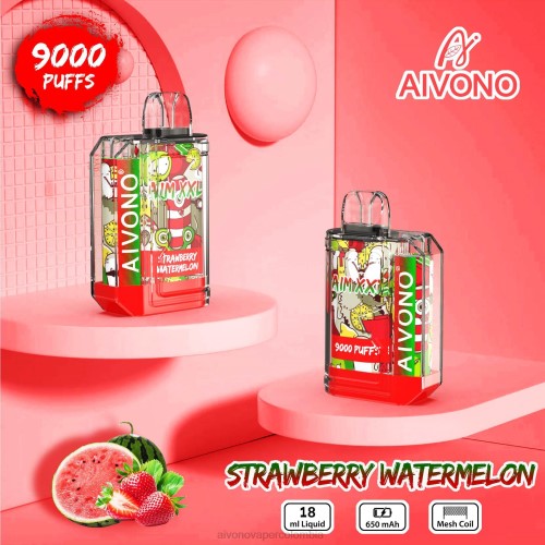 Aivono AIM XXL 9000 pegatina boca transparente sandia fresa 48P853 - Aivono Puffs