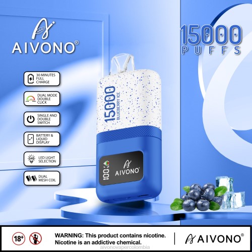 Aivono AIM magic 15000 hielo de arándanos 48P868 - Aivono Puffs