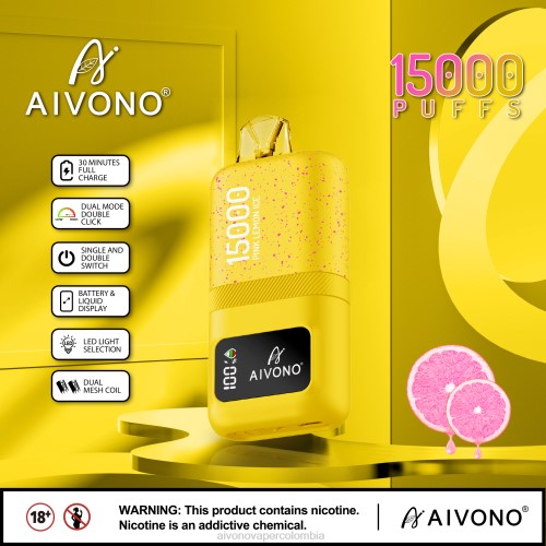 Aivono AIM magic 15000 hielo de limon rosa 48P861 - Aivono Vaper Colombia
