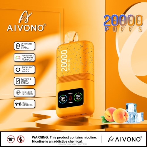 Aivono AIM magic 20000 hielo de durazno 48P885 - Vaper Aivono Colombia