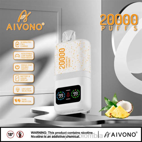 Aivono AIM magic 20000 hielo de piña y coco 48P876 - Aivono Vaper Colombia