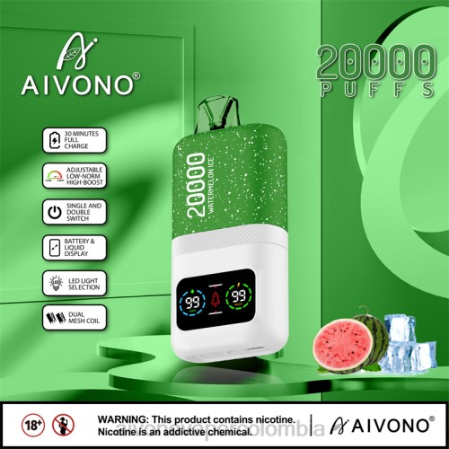Aivono AIM magic 20000 hielo de sandia 48P875 - Vaper Aivono Colombia