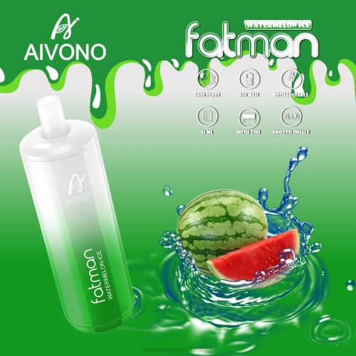 Aivono FATMAN 6800 hielo de sandia 48P828 - Aivono Puffs