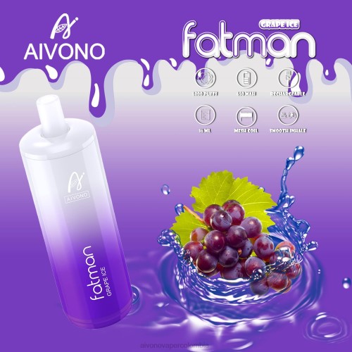 Aivono FATMAN 6800 hielo de uva 48P824 - Aivono Puffs Colombia