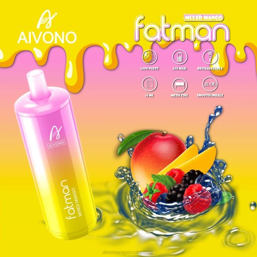 Aivono FATMAN 6800 mango mixto 48P826 - Aivono Vaper Colombia