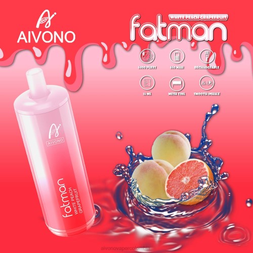 Aivono FATMAN 6800 pomelo 48P825 - Vaper Aivono Colombia