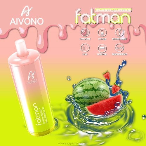 Aivono FATMAN 6800 sandia fresa 48P830 - Vaper Aivono Colombia