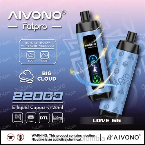 Aivono Fatpro 22000 amor 66 48P86 - Aivono Vaper Colombia