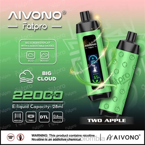 Aivono Fatpro 22000 dos manzanas 48P81 - Aivono Vaper Colombia